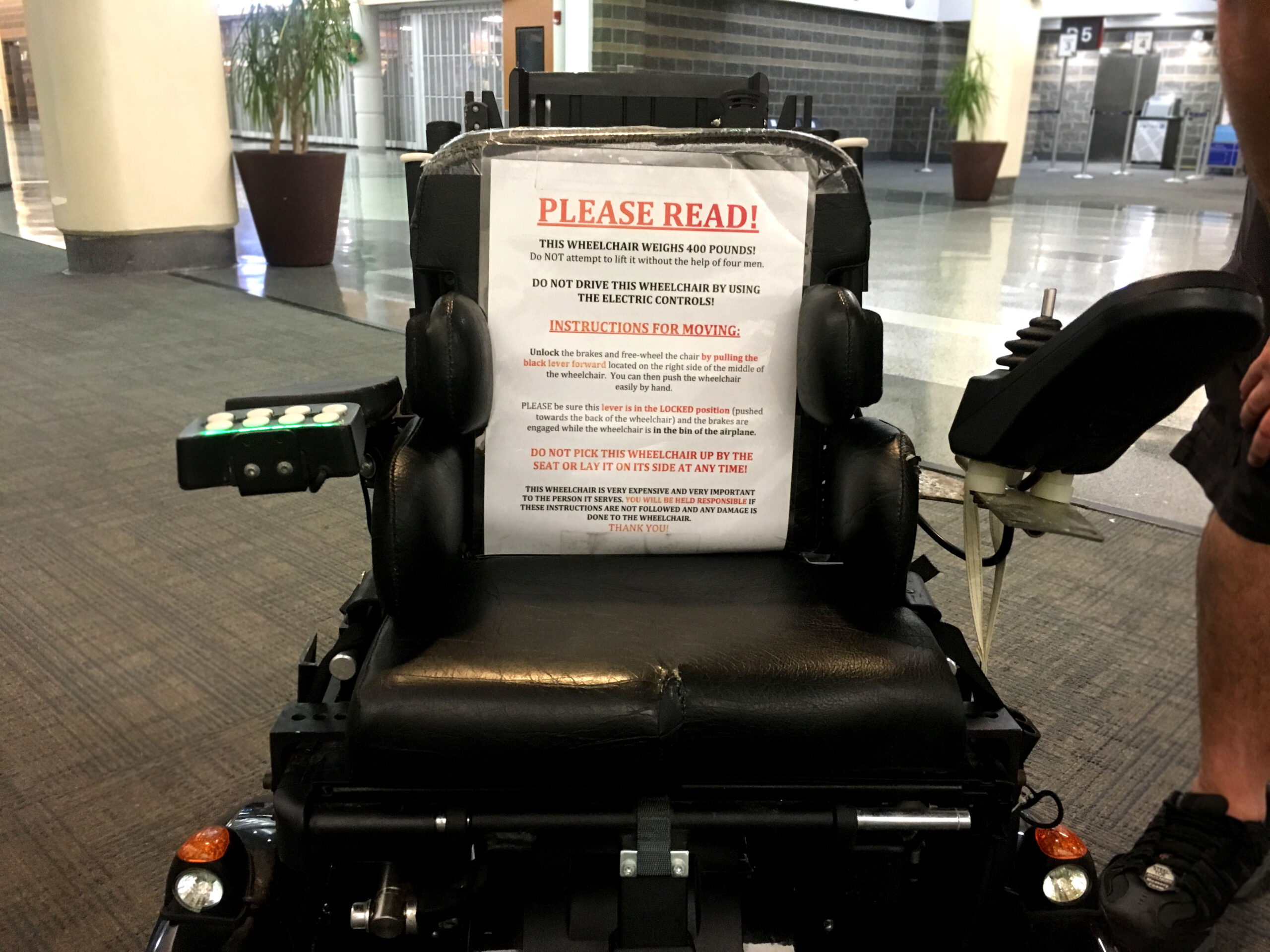 The Challenges of Flying with a 400 Pound Wheelchair