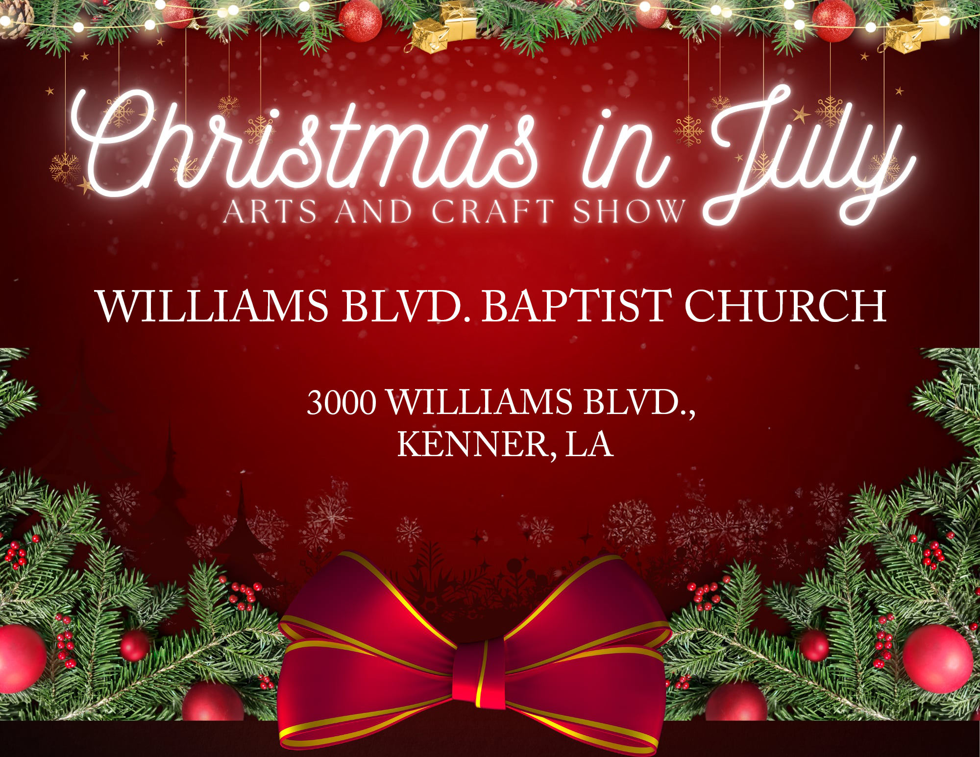 Christmas in July Craft Fair – Kenner